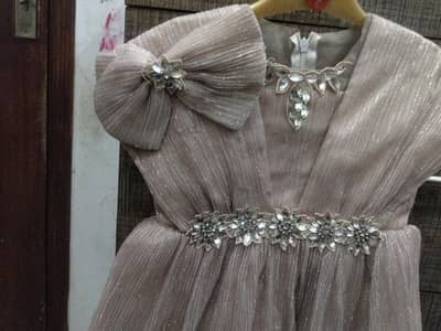 light teapink frock for baby girl