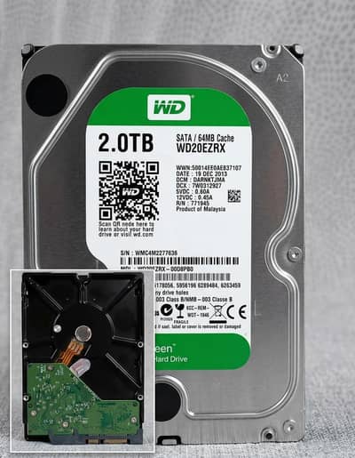This is a wd green hard drive 2tb health 95%