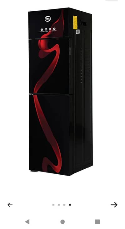 PEL Water Dispenser with Fridge Cold & Hot & AC/DC Fans