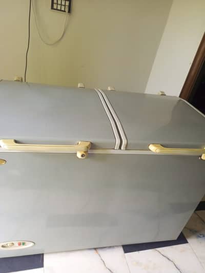 waves double door deep freezer