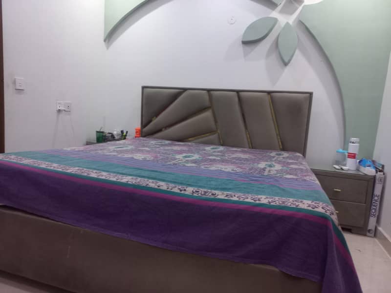 Double Bed set with two side tables 2