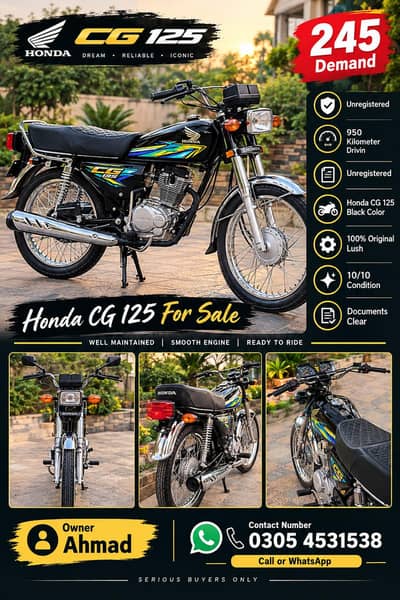 Honda CG 125 Applied for lush