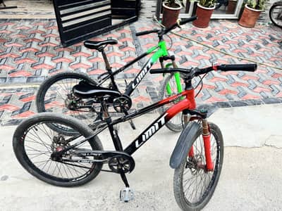 2  Kids Bicycles (LIMIT) (Red/Green) - Used but Sturdy