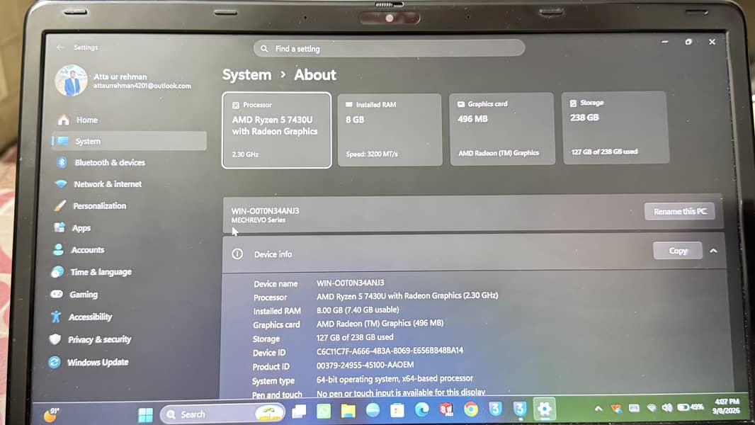 Specifications in image 2
