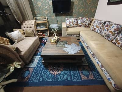 L shape lounge sofa molty