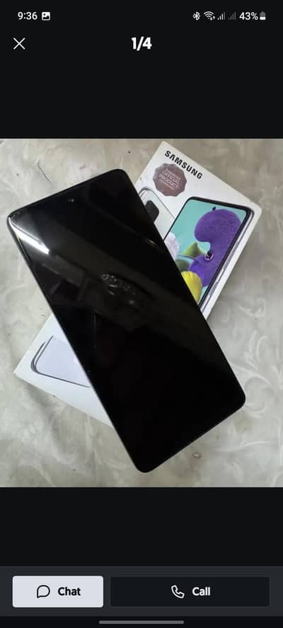 Samsung Mobile A51 Complete box and charger original