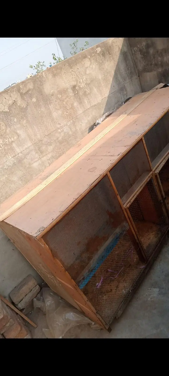 wooden cage