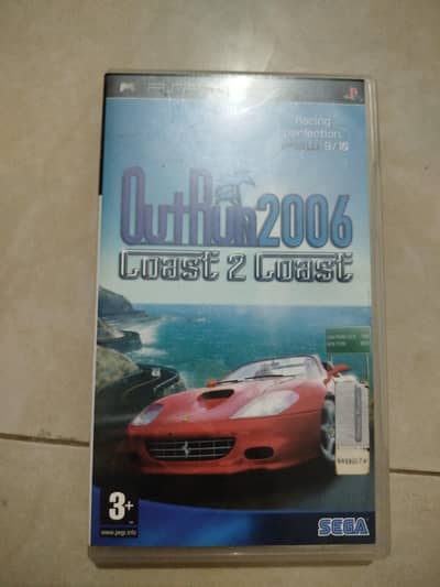 Rare PSP game Outrun2006 coast to coast bundle