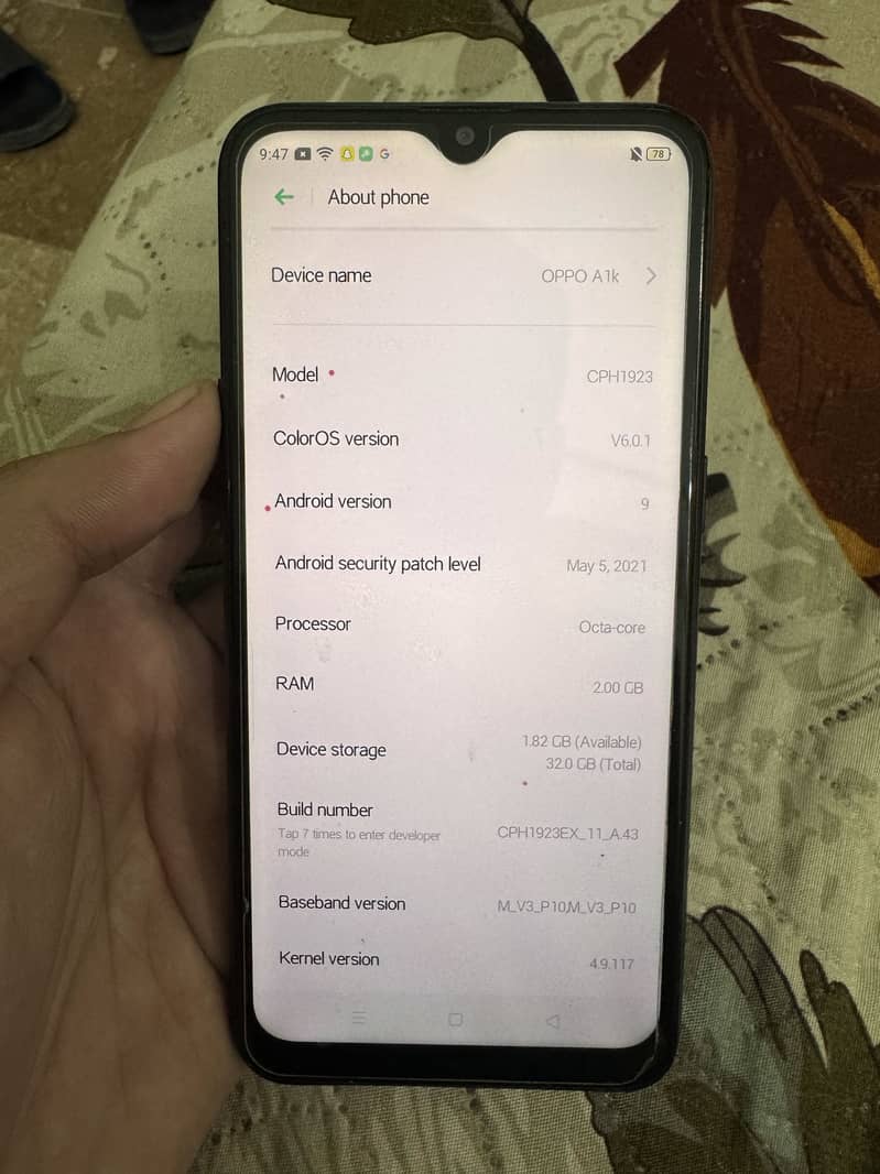 OPPO A1k 2