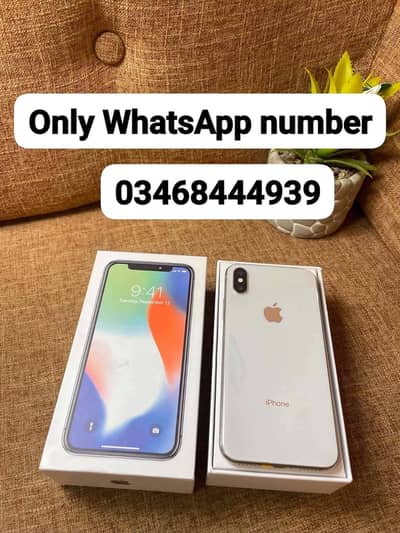 iPhone x 256 GB tasvir ke upar number WhatsApp per ravta karo