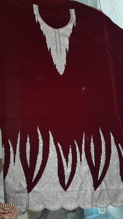 Velvet unstiched suit available Brand new