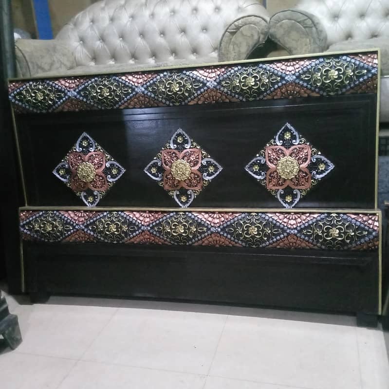 4pcs double bed without side tables 0