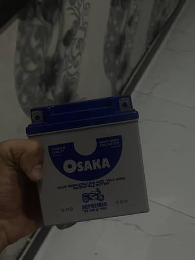 OSAKA SUPREME 6 Motorcycle Battery – 12V 5Ah