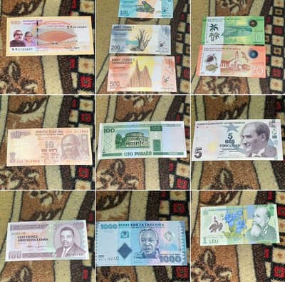 Lot of Different countries banknotes for sell from 500 to 2000 only