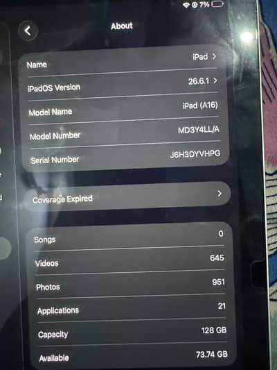 Ipad 11th gen A16 New condition