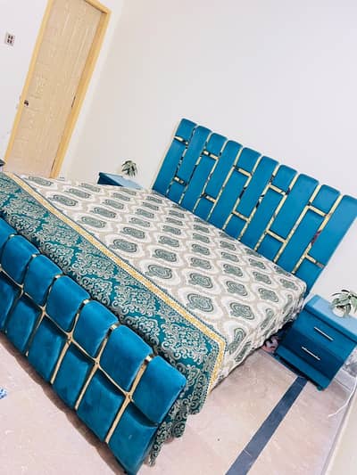 King Bed , 2 side tables , 1 Couch , Curtains Full Deal