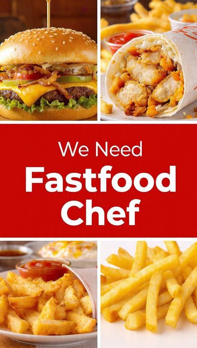 We Need Fastfood chef