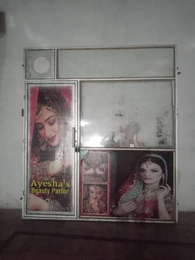 Glass display steel frame