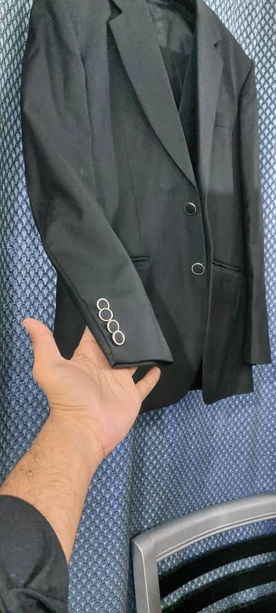 Black pent coat 3 piece