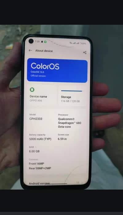 OPPO A96