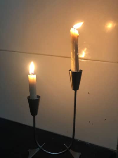 candle stand (metal)