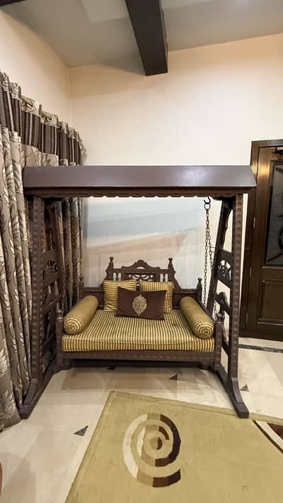 Wooden Jhoola Sofa