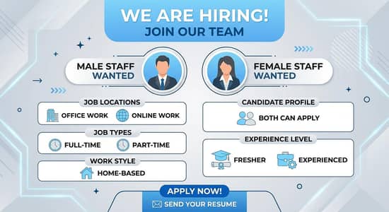 Apply now for online and office work