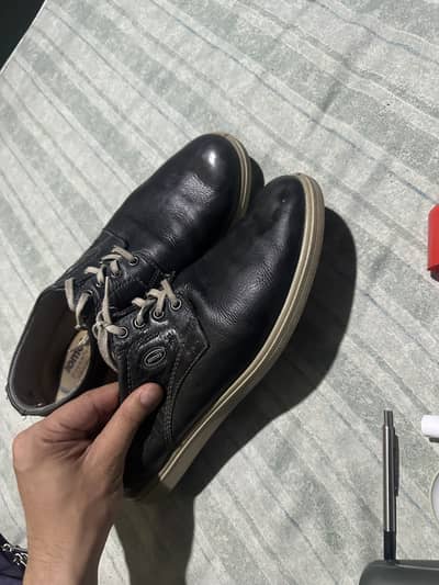 Original Jomos Air Comfort Leather Shoes - Size 45 (Blue/Dark NAVY]