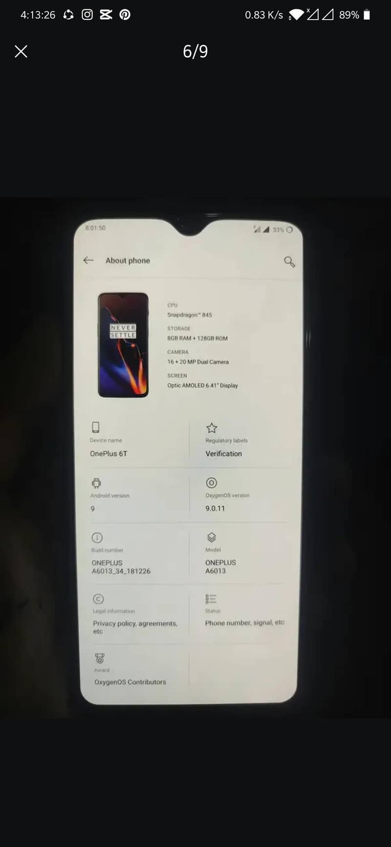 One Plus 6 3