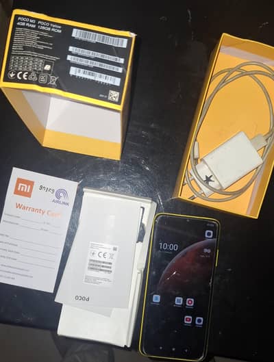 Xiaomi POCO M3 with Original Box, Charger, Wire