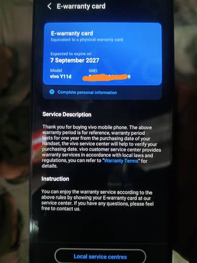 Vivo Y11d 2 days use