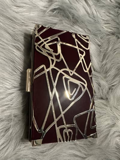 Maroon Formal velvet clutch