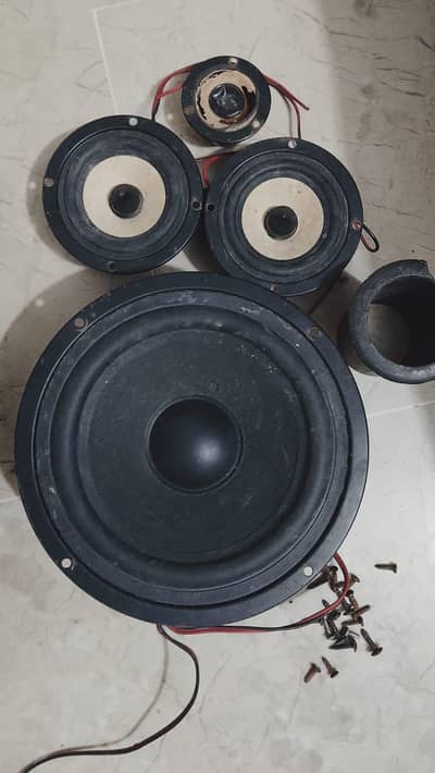 Original Japanese heavy magnet 6-inch woofer set with tweeters (6pcs)