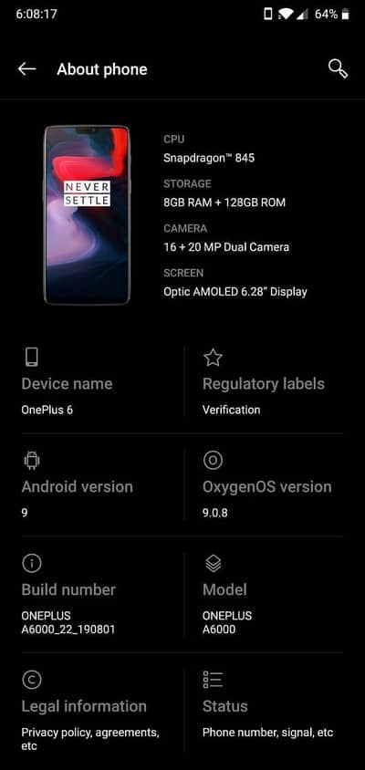 One Plus 6