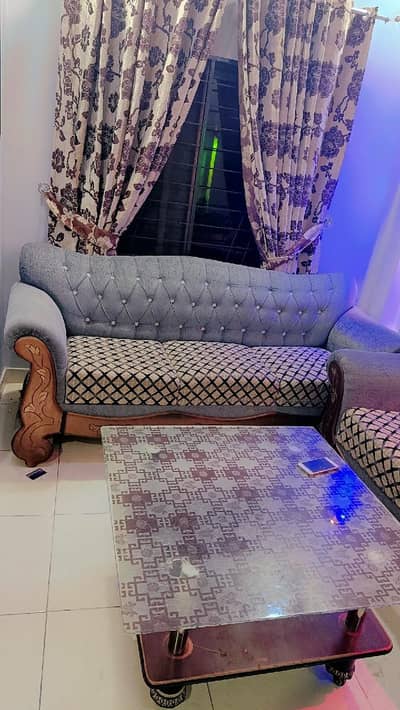 sofa with table both  for sale