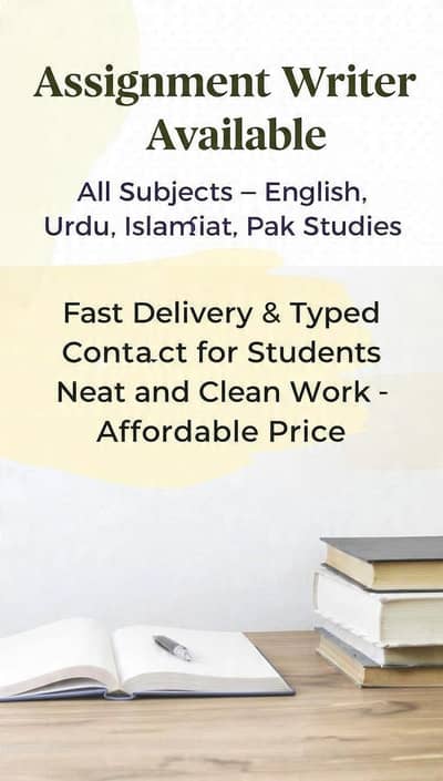 Assignment writer:All subjects, fast delivery