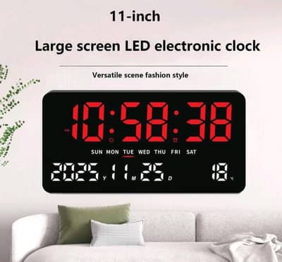 Digital Wall Clock size 11 inch