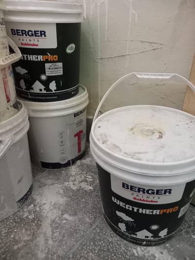 Berger paint (weather pro) Color: Ash white 16 L (2 buckets)