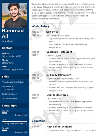 I need any types of job . . .
