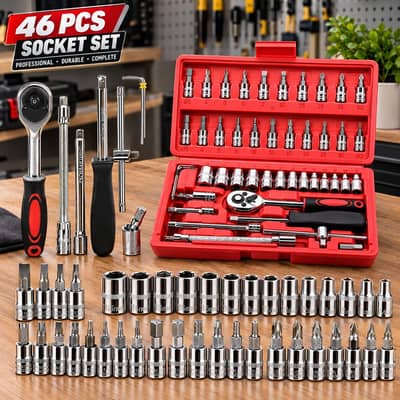 46 pcs stainless steel Chrome Socket tool set