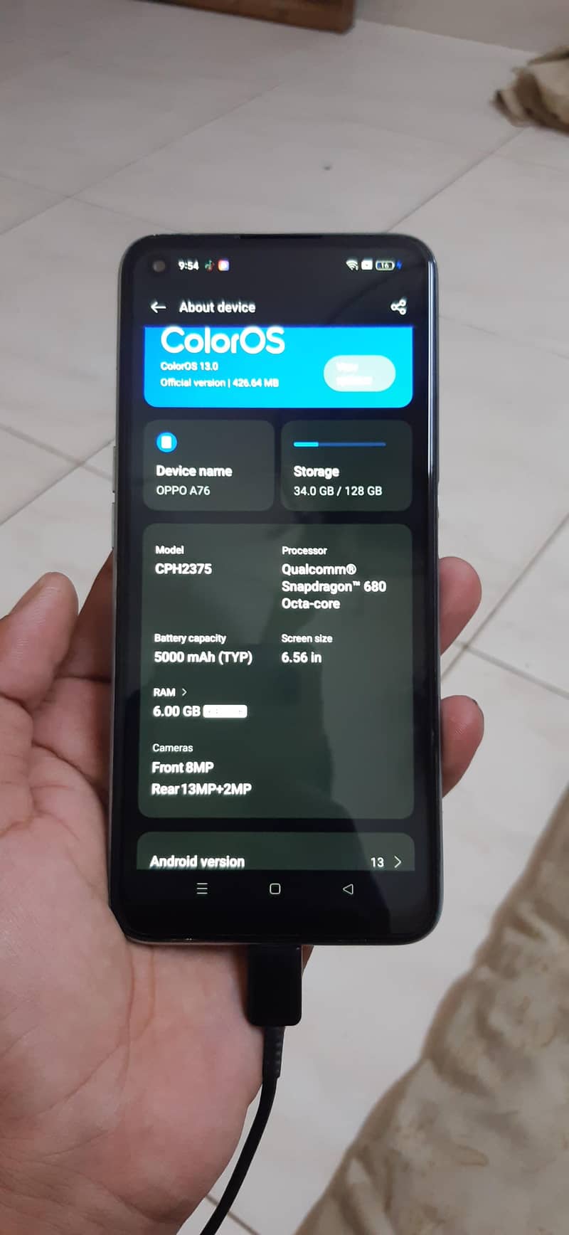 OPPO A76 5