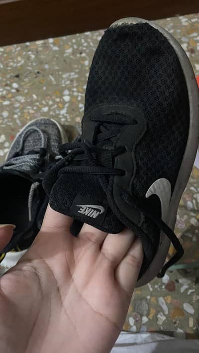 black shoe