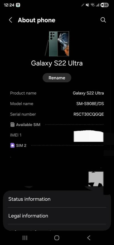 Samsung Mobile S22 Ultra