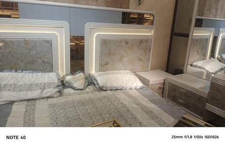 Wedding furniture set Bed , cupboard, Dressing and side tables