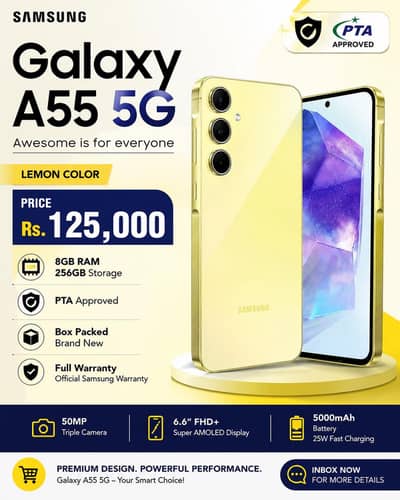 Samsung Galaxy A55 5g brand new