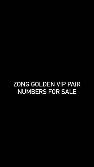 Zong golden vip numbers for sale
