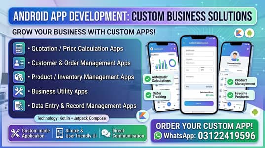 Android App Development | Custom Business Apps in Kotlin & Jetpack Co
