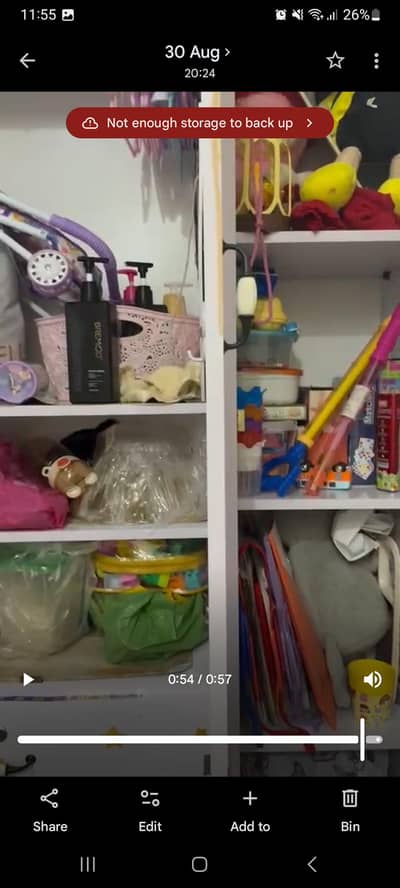 kids wardrobe 1 month used only