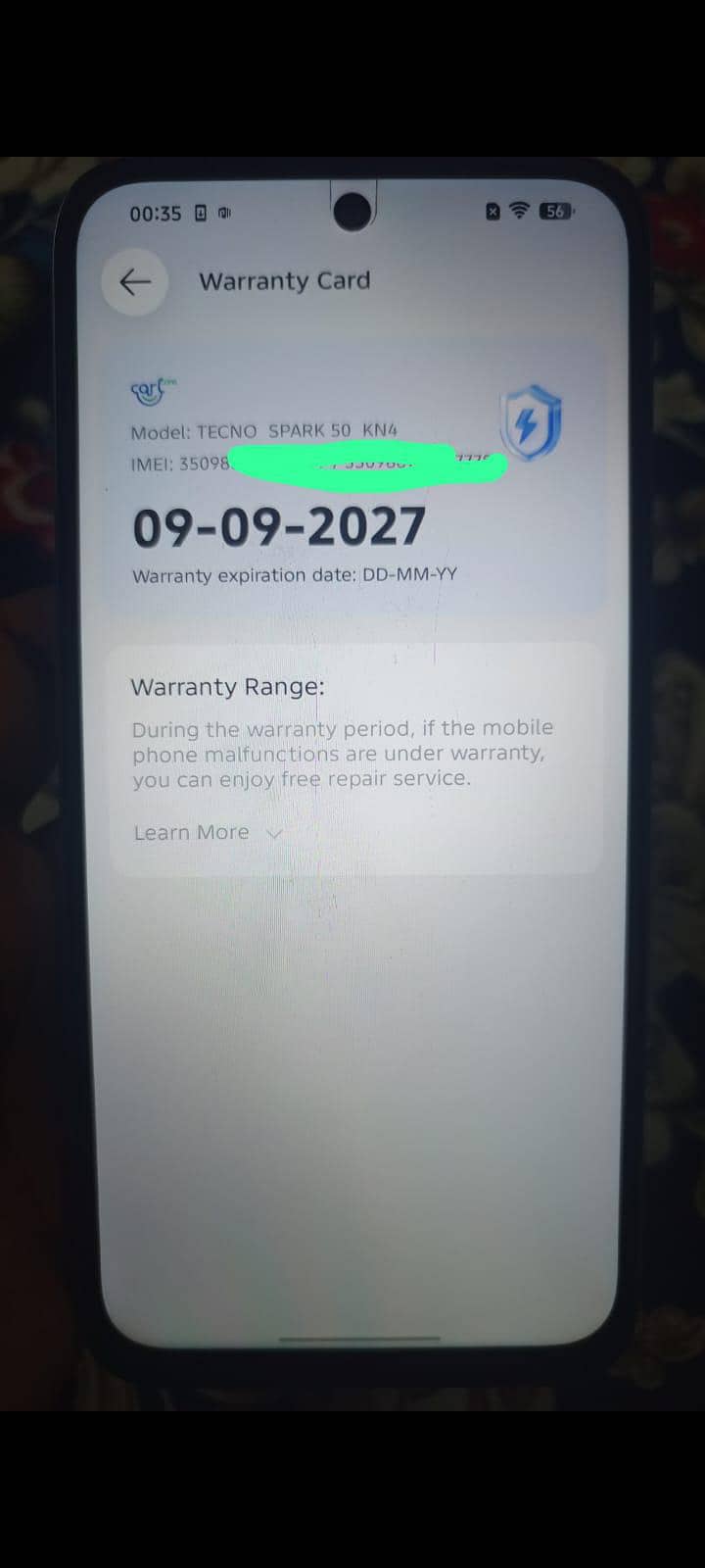 Tecno spark50 8