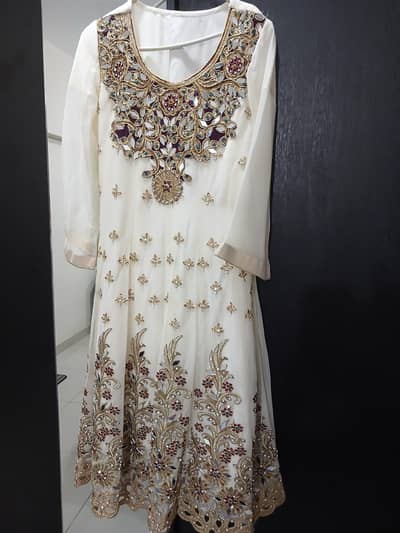 Peplum dress with bell bottoms